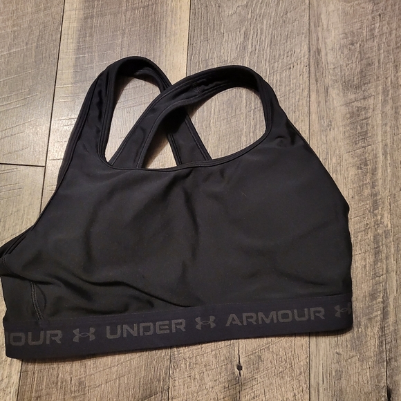 Under Armour Women's Charcoal Sports Bra - Picture 1 of 3